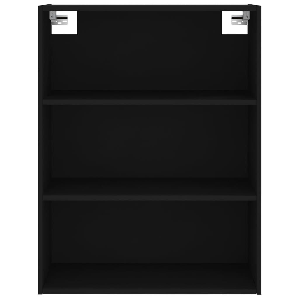 vidaXL Ντουλάπι Μαύρο 69,5x32,5x180 εκ. Επεξεργασμένο Ξύλο