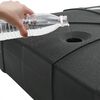 vidaXL Σετ Βάσης Ανεμογεννήτριας 2 pcs Μαύρο 88 x 88 x 19 εκ. Πλαστικό