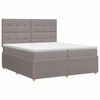vidaXL &Kappa;&rho;&epsilon;&beta;ά&tau;&iota; box spring &mu;&epsilon; &sigma;&tau;&rho;ώ&mu;&alpha; Taupe 200 x 200 cm Ύ&phi;&alpha;&sigma;&mu;&alpha;