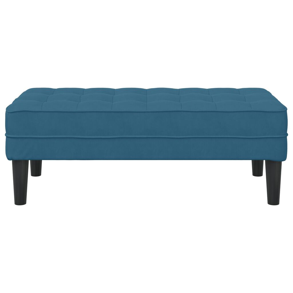 vidaXL Πάγκος Μπλε 113x57x39 εκ. Βελούδο