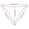 vidaXL Πανί Σκίασης Ανθρακί 3,5 x 3,5 x 4,9 μ. από HDPE 160 γρ./μ²