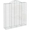 vidaXL Συρματοκιβώτια Τοξωτά 15 τεμ. 200x50x200/220 εκ. Γαλβαν. Ατσάλι