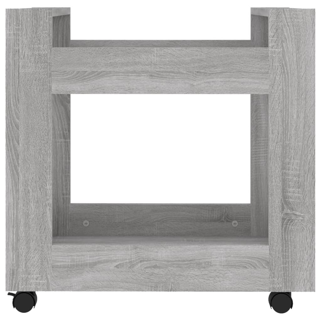 vidaXL Γραφείο Τρόλεϊ Sonoma Γκρι 60x45x60 εκ. από Επεξεργασμένο Ξύλο