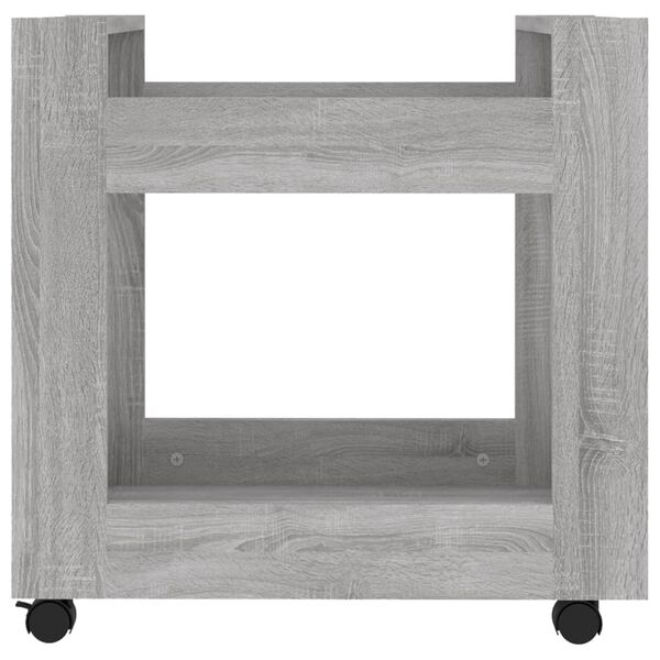 vidaXL Γραφείο Τρόλεϊ Sonoma Γκρι 60x45x60 εκ. από Επεξεργασμένο Ξύλο