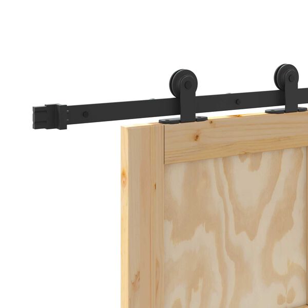 vidaXL Συρόμενη Πόρτα ORKDAL Φυσικό και μαύρο 61 x 198.5 εκ.
