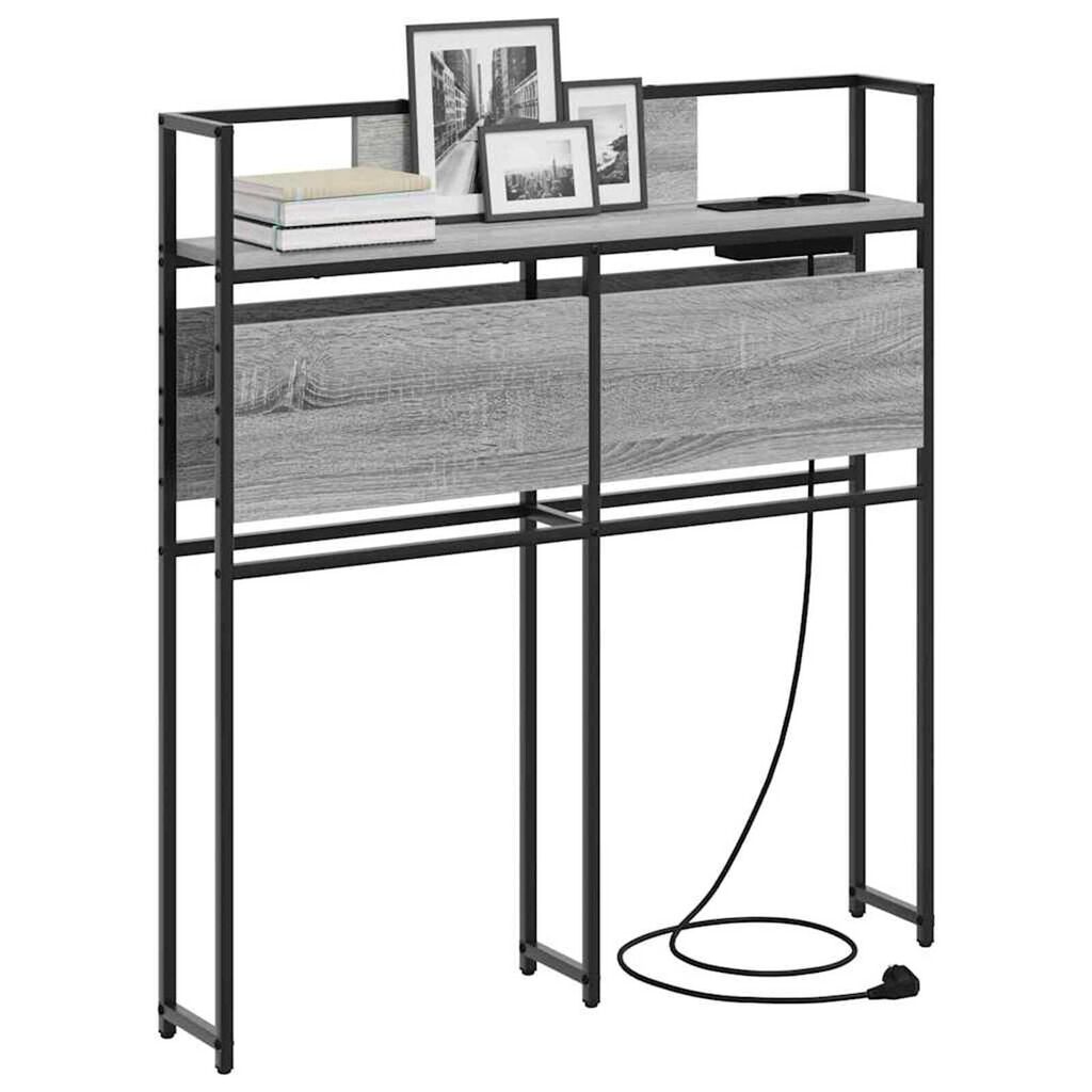 vidaXL Κεφαλάρι Αποθήκης Γκρι sonoma 75 cm Επεξεργασμένο ξύλο