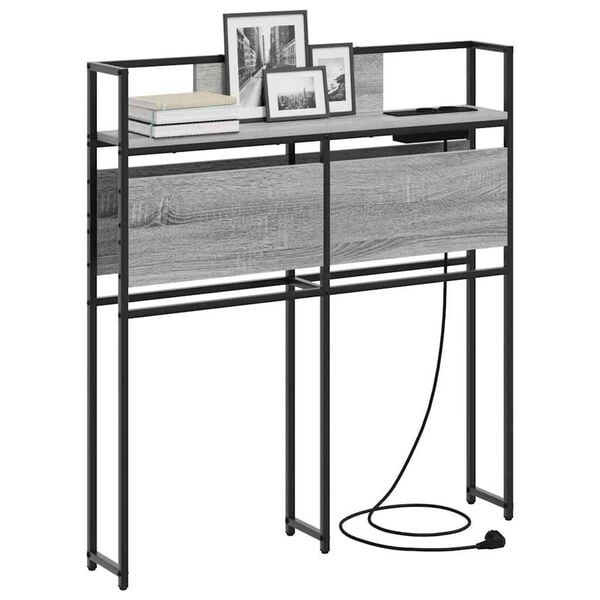 vidaXL Κεφαλάρι Αποθήκης Γκρι sonoma 75 cm Επεξεργασμένο ξύλο