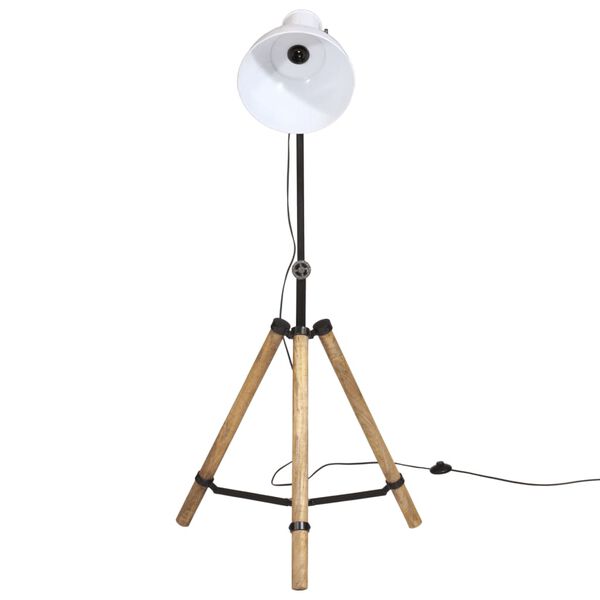 vidaXL Φωτιστικό Δαπέδου 25 W Λευκό 75x75x90-150 εκ. E27