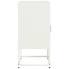 vidaXL Κομοδίνο λευκό 36x39x78 cm από χάλυβα ψυχρής έλασης