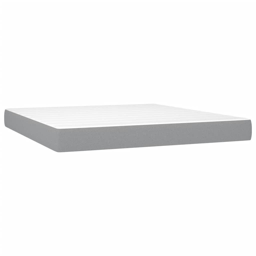 vidaXL Κρεβάτι με Στρώμα Λευκό 160x200 εκ Μασίφ Ξύλο Πεύκου