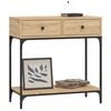 vidaXL Τραπέζι Κονσόλα Sonoma Δρυς 75x34,5x75 εκ. Επεξεργασμένο Ξύλο