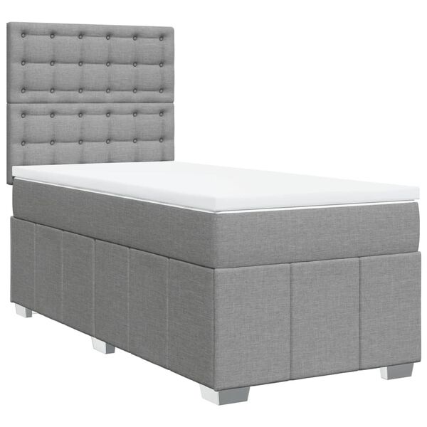 vidaXL &Kappa;&rho;&epsilon;&beta;ά&tau;&iota; Boxspring &mu;&epsilon; &Sigma;&tau;&rho;ώ&mu;&alpha; &Alpha;&nu;&omicron;&iota;&chi;&tau;ό &Gamma;&kappa;&rho;&iota; 100x200 &epsilon;&kappa;. &Upsilon;&phi;&alpha;&sigma;&mu;ά&tau;&iota;&nu;&omicron;