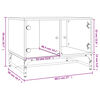 vidaXL Τραπεζάκι Σαλονιού Sonoma Δρυς 68,5x50x50 εκ με Γυάλινες Πόρτες