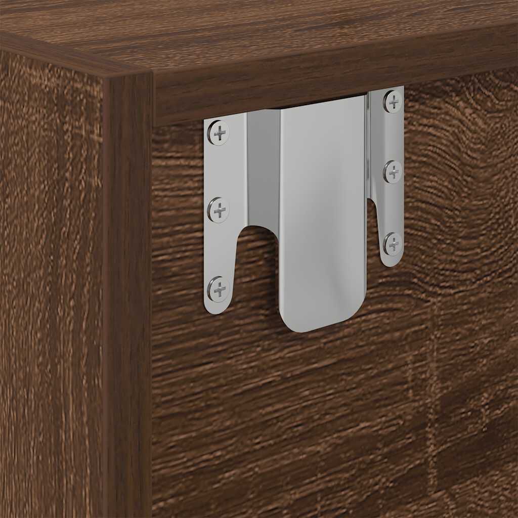 vidaXL Έπιπλο Τηλεόρασης καφέ δρυς 60x31x25,5 εκ. Επεξεργασμένο Ξύλο