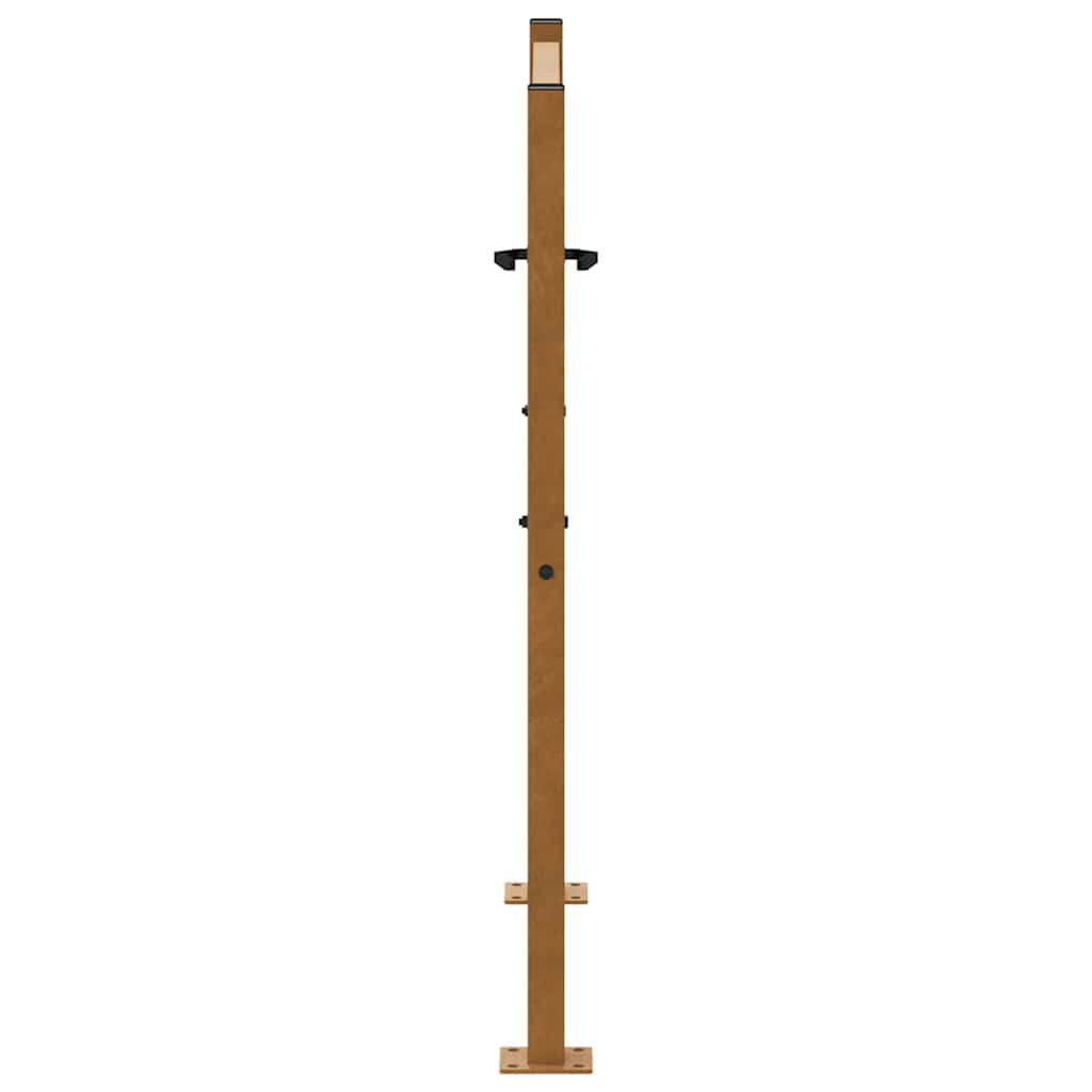 vidaXL Πύλη κήπου 105x105 cm Σταυρός σχεδιασμού από διαβρωμένο χάλυβα