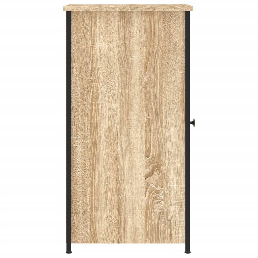 vidaXL Κομοδίνα 2 τεμ. Sonoma Δρυς 32x42x80 εκ. από Επεξεργασμένο Ξύλο
