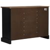 vidaXL Sideboard HALDEN 2 συρόμενες πόρτες μαύρο 112x40x80 cm