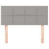 vidaXL Κεφαλάρι Κρεβατιού Ανοιχτό Γκρι 100x5x78/88 εκ. Υφασμάτινο