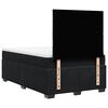 vidaXL Κρεβάτι Boxspring με Στρώμα Μαύρο 120x190 εκ. Βελούδινο