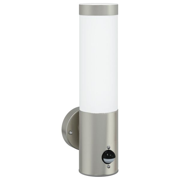 vidaXL Εξωτερικά Φωτιστικά Τοίχου 2 pcs Ασημί 12 x 7.5 x 29 εκ