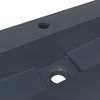 vidaXL Νιπτήρας Ανθρακί 50x38x11 εκ. Συνθετικός από Τεχνητό Μάρμαρο