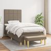vidaXL &Kappa;&rho;&epsilon;&beta;ά&tau;&iota; Boxspring &mu;&epsilon; &Sigma;&tau;&rho;ώ&mu;&alpha; Taupe 100 x 200 &epsilon;&kappa;. &Upsilon;&phi;&alpha;&sigma;&mu;ά&tau;&iota;&nu;&omicron;