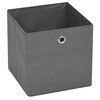 vidaXL Κουτιά Αποθήκευσης 4 τεμ. Γκρι 32x32x32 εκ. Ύφασμα Non-woven