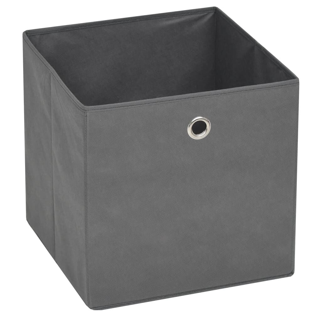 vidaXL Κουτιά Αποθήκευσης 4 τεμ. Γκρι 32x32x32 εκ. Ύφασμα Non-woven