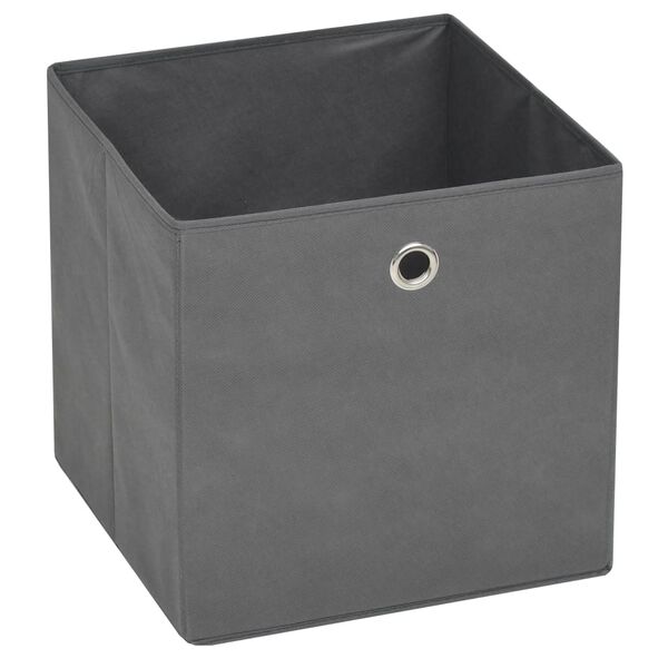 vidaXL Κουτιά Αποθήκευσης 4 τεμ. Γκρι 32x32x32 εκ. Ύφασμα Non-woven