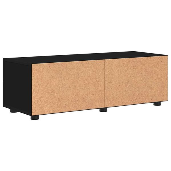 vidaXL Ντουλάπι TV με ράφι Μαύρο 100.5 x 39 x 30 εκ Επεξεργασμένο ξύλο