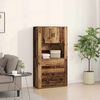 vidaXL Highboard &Pi;&alpha;&lambda;&iota;ό &xi;ύ&lambda;&omicron; 80 x 33 x 150 &epsilon;&kappa; &Epsilon;&pi;&epsilon;&xi;&epsilon;&rho;&gamma;&alpha;&sigma;&mu;έ&nu;&omicron; &xi;ύ&lambda;&omicron;