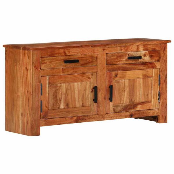 vidaXL Πλαϊνό γραφείο Καφέ 100 x 30 x 50 cm Μασίφ ξύλο ακακίας