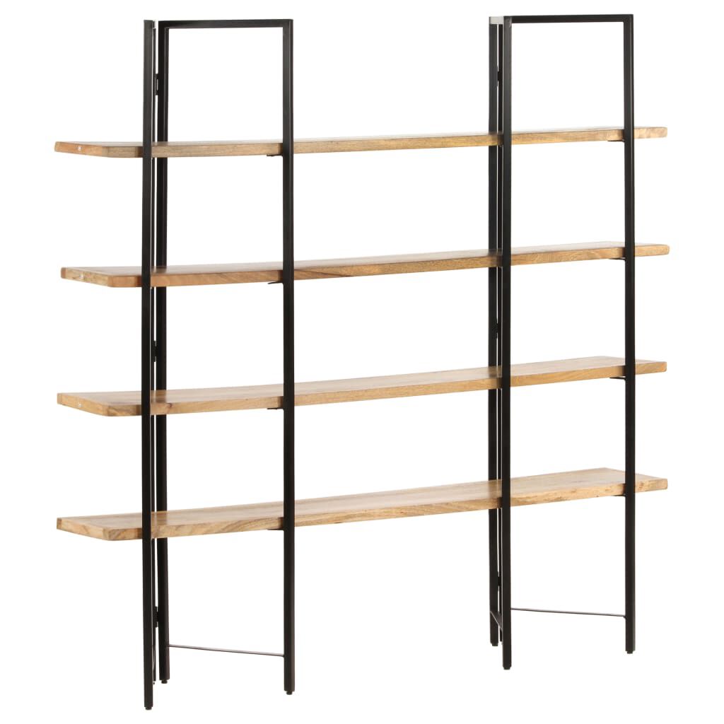 vidaXL Βιβλιοθήκη με 4 Επίπεδα 160 x 35 x 160 εκ. Μασίφ Ξύλο Μάνγκο