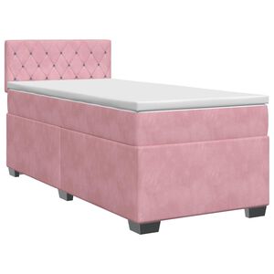 vidaXL &Kappa;&rho;&epsilon;&beta;ά&tau;&iota; box spring &mu;&epsilon; &sigma;&tau;&rho;ώ&mu;&alpha; &Rho;&omicron;&zeta; 80 x 200 cm &Beta;&epsilon;&lambda;&omicron;ύ&delta;&omicron;