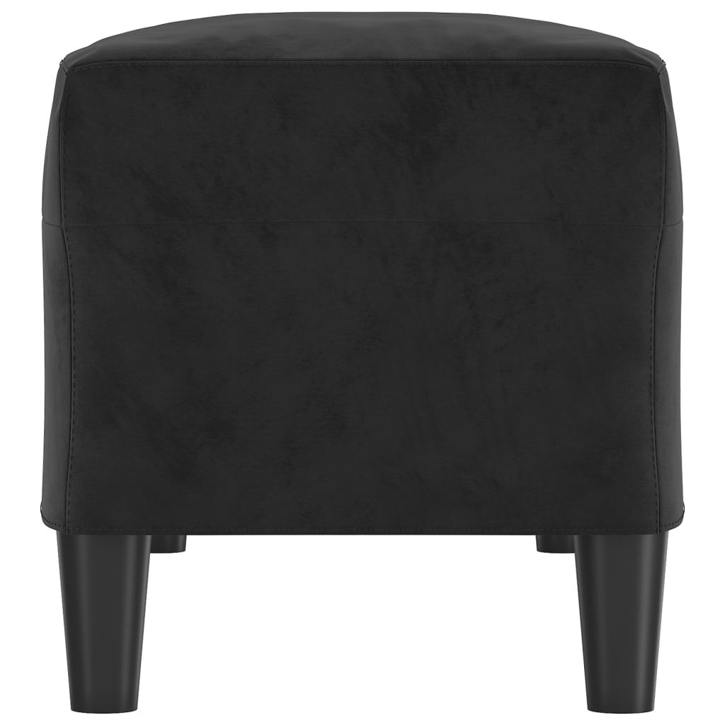 vidaXL Πάγκος μαύρο 100x35x41 εκ. Βελούδινος