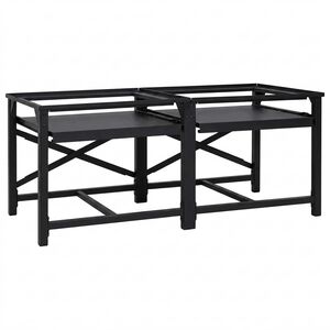 vidaXL &Beta;ά&sigma;&eta; &Pi;&lambda;&upsilon;&nu;&tau;&eta;&rho;ί&omicron;&upsilon; &Rho;&omicron;ύ&chi;&omega;&nu; 2 pcs &Mu;&alpha;ύ&rho;&omicron; 120 x 56 x 52 &epsilon;&kappa; &Alpha;&tau;&sigma;ά&lambda;&iota;