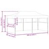 vidaXL Τέντα Εκδηλώσεων Pop-up Πτυσσόμενη Μπλε 3 x 6 μ.