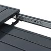 vidaXL Τραπέζι Επέκτασης 2 pcs Ανθρακί 210 x 90 x 73 εκ Ατσάλι