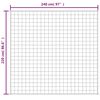 vidaXL Κουβέρτα Βαρύτητας Ανοιχτό Κρεμ 220 x 240 εκ. 15 κ. Υφασμάτινη