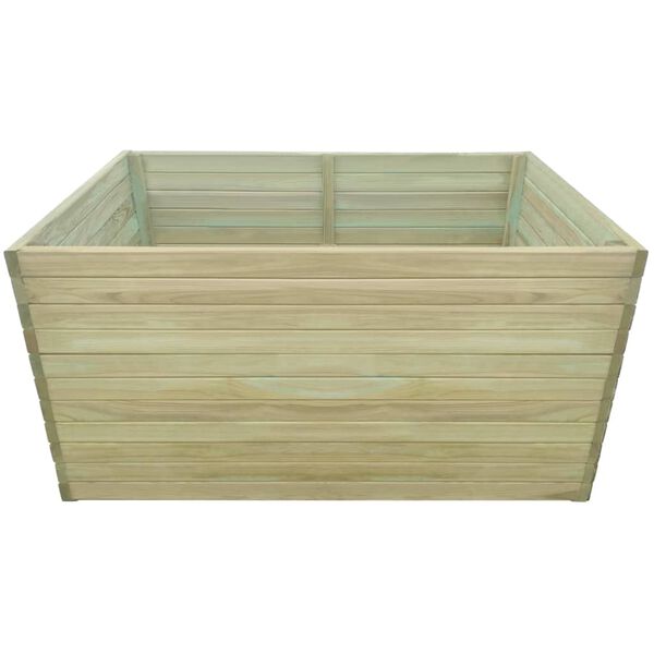vidaXL Ζαρντινιέρα Υπερυψωμένη 100x100x77 εκ. Εμποτισμένο Ξύλο Πεύκου