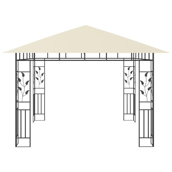 vidaXL Κιόσκι με Αντικουνουπικό Δίχτυ Κρεμ 3x3x2,73 μ. 180 γρ./μ²