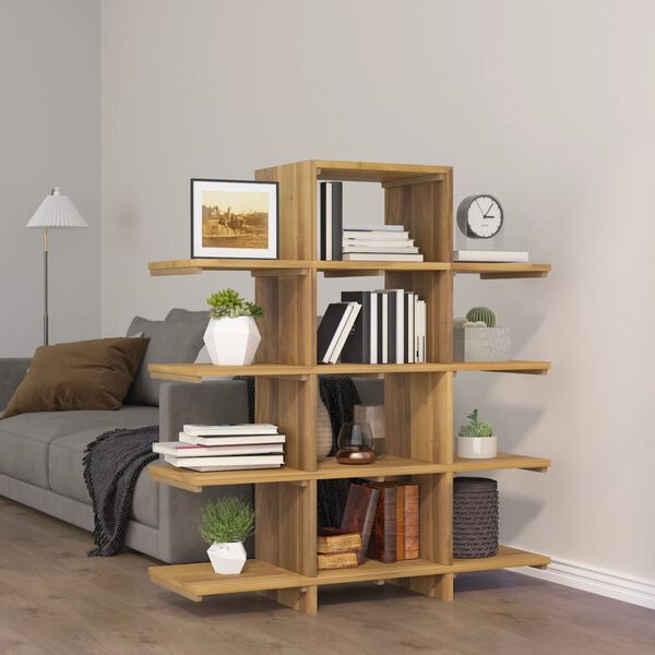 vidaXL Βιβλιοθήκη 100 x 30 x 120 εκ. από Μασίφ Ξύλο Teak