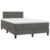 vidaXL &Kappa;&rho;&epsilon;&beta;ά&tau;&iota; Boxspring &mu;&epsilon; &Sigma;&tau;&rho;ώ&mu;&alpha; & LED &Sigma;&kappa;. &Gamma;&kappa;&rho;&iota; 120x200&epsilon;&kappa;. &Beta;&epsilon;&lambda;&omicron;ύ&delta;&iota;&nu;&omicron;