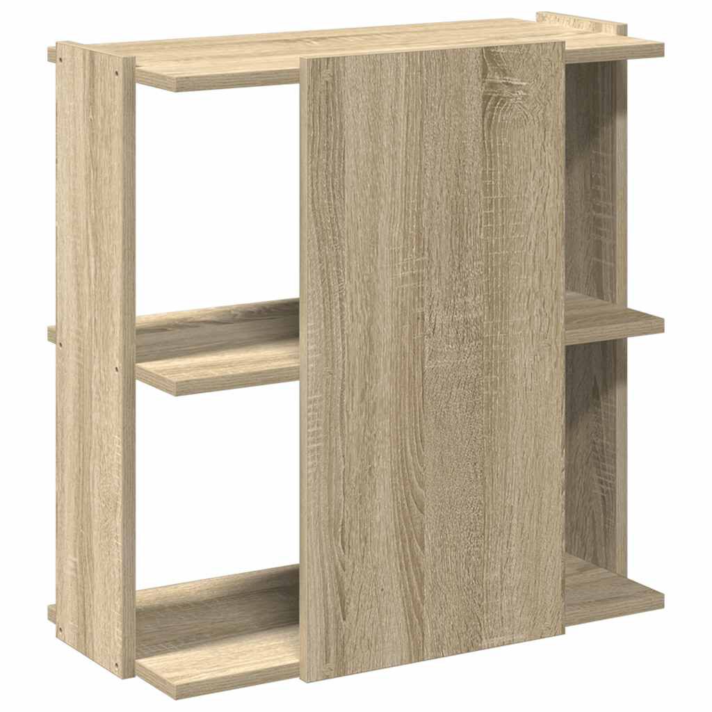 vidaXL Βιβλιοθήκη 3 Επιπέδων Sonoma Δρυς 60x30x60 εκ. Επεξεργ. Ξύλο