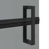 vidaXL Τοίχος ντους Walk-in Μαύρο και σκούρο διαφανές 90 x 190 cm