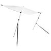 vidaXL Επέκταση Σκιάστρου Σχήμα Τ Λευκή 174x205x(115-194) εκ.