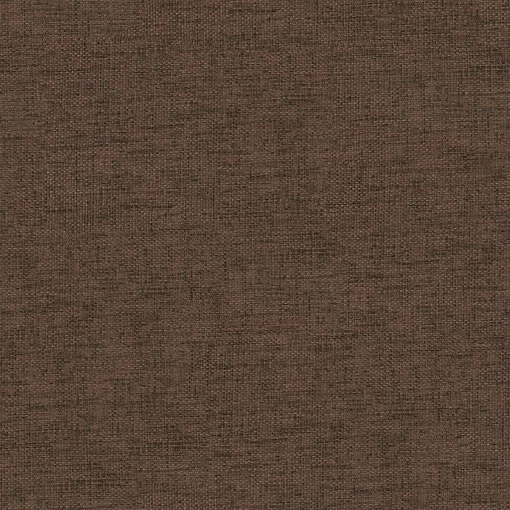vidaXL Υποπόδιο Καφέ 60x60x36 εκ. Ύφασμα & Συνθετικό Δέρμα