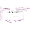 vidaXL Τραπεζάκι Σαλονιού ΓκριSonoma102x50,5x46,5εκ.Επεξεργασμένο Ξύλο