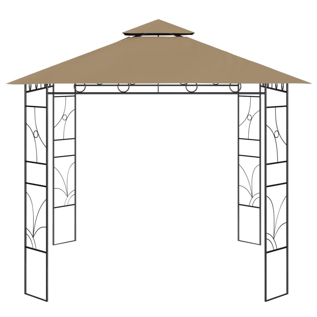 vidaXL Κιόσκι Taupe 3 x 3 x 2,7 μ. 160 γρ./μ²