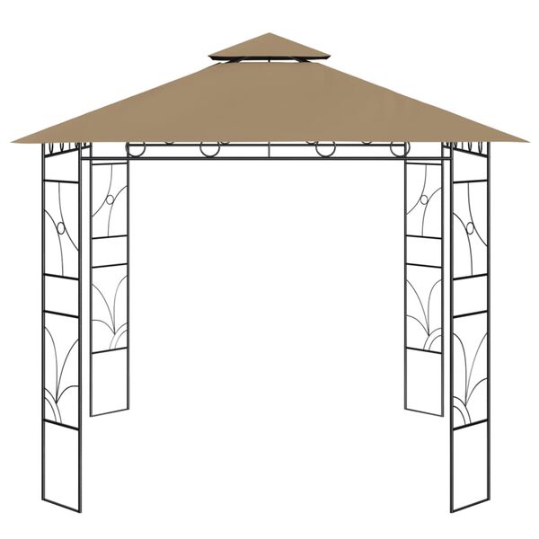 vidaXL Κιόσκι Taupe 3 x 3 x 2,7 μ. 160 γρ./μ²